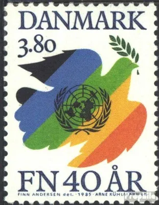 Produktbild von Briefmarken Dänemark 1985 Mi 847 (kompl.Ausg.) postfrisch UNO