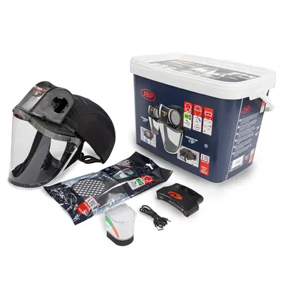 Obrázek produktu pro Přetlakový respirátor JSP Powercap Active IP - 8 hodin provozu - dobíjecí - (Model: CAE602-941-100)
