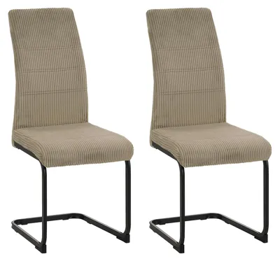 Produktbild von Schwingstuhl SallyP Cordstoff Beige