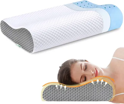 Obrázok produktu pre Vankúš, pamäťová pena, biela, pre spanie