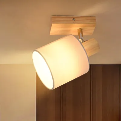 Image de ZMH Plafonnier 1 flamme Plafonnier noir Spot de plafond Vintage LED Spot mural orientable 350° E14 pour cuisine couloir (sans ampoules)