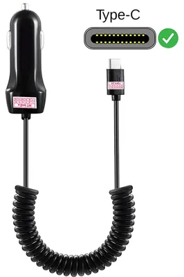 Produktbild von Auto Ladegerät USB-C 3A KFZ Adapter für Samsung Galaxy Smartphone Tablet