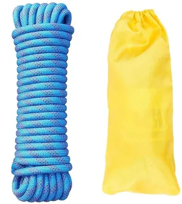 Produktbild von Kletterseil 10 mm - Statisches Nylon - 20 m - Für Höhenrettung/Bergsteigen - Abriebfest/Wasserabweisend - Leicht/Reflektierend - Maximale Zugkraft: 20 kN - Seil