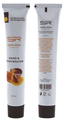 Obrázok produktu pre Výživný balzam na ruky a nechty s včelím voskom a medovým extraktom, 45 ml, pre hebké ruky