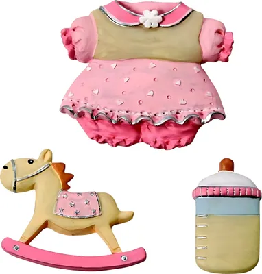 Produktbild von KNORR PRANDELL 216930196 Dekostreu Baby 25 - 35 cm Polyresin rosa