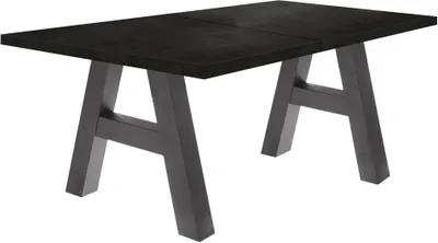 Produktbild von Esstisch ausziehbar Elia 3 160 x 90 x 75 Esszimmertisch Graphit/Schwarzstahl 13273-160
