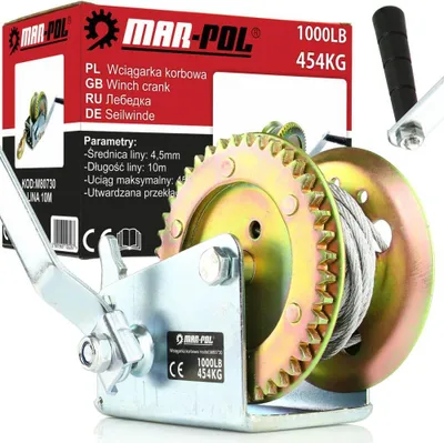 Obrázek produktu pro MAR-POL Lanový ruční naviják 454 kg M80730