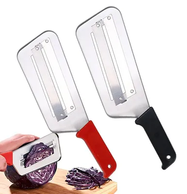 Kohlschneider-Set 2er, Edelstahl, 29 cm, für Gemüse und Kräuter