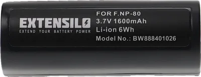 Produktbild von EXTENSILO Akku Ersatz für Fujifilm NP-80 für Kamera (1600 mAh, 3,7 V, Li-Ion)