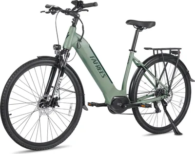 Obrázek produktu pro E-kolo 27,5 palce Středový motor z nerezové hliníkové slitiny BAFANG do 100 - 120 km Vodotěsné IPX4 Městské kolo 65 N.m Pánské kolo 7 rychlostí, zelené
