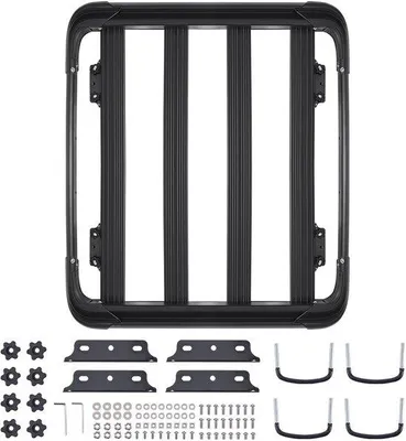 Produktbild von Universelle Fahrzeugdach für Autos (1216 x 1020 x 142 mm), Dach aus rostfreiem Stahl mit einer Tragfähigkeit bis 68 kg, geeignet für SUVs und Lkw