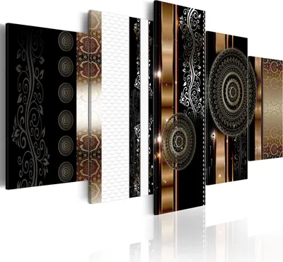 Immagine prodotto di Quadri decorativi con uccelli, stile astratto, 150x75 cm, set di 5 pezzi – stampa su tela, decorazione da parete per la camera da letto, quadri su tela, quadri per il soggiorno. Codice prodotto: 020101-228