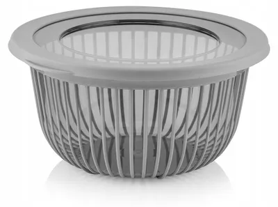 Immagine prodotto di Ciotola Katex con coperchio, 3 litri, grigia, in plastica