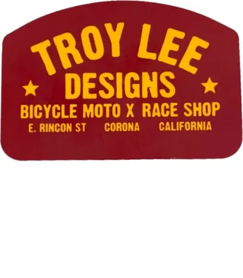 Produktbild von Troy Lee Designs Aufkleber Race Shop, 8,9 cm, 1 Stück, rot orange