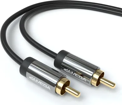 Produktbild von 1m Subwoofer Kabel Cinch RCA Kabel Digitales Koaxial HiFi Audio Kabel 2x Cinch