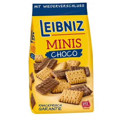 Image de Bahlsen Leibniz Minis biscuits au beurre enrobés de chocolat 125g