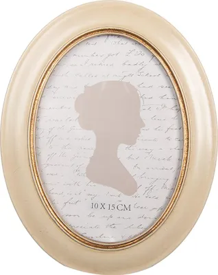 Image de Clayre & Eef Cadre photo 10x15 cm Beige Plastique