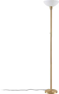 Produktbild von Lindby Stehlampe Ignacia, messingfarben, Glas, 180 cm, E27