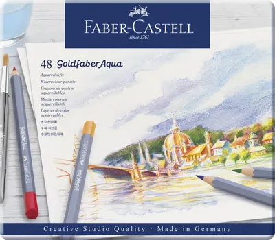 Produktbild von Faber-Castell Goldfaber Aqua Farbstifte 48er Metalletui