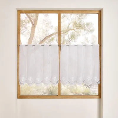 Produktbild von Bestickter Windschutz mit Blumenmuster und Makramee-Finish
