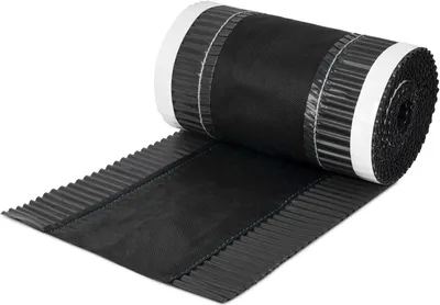 Obrázek produktu pro DQ-PP FIRSTBAND | délka 5 m | dRoll | šířka 240 mm | grafitová RAL 7016 | plisovaný hliník | samolepicí | hřebenová páska pro hřeben střechy | hřebenová páska pro hřeben střechy