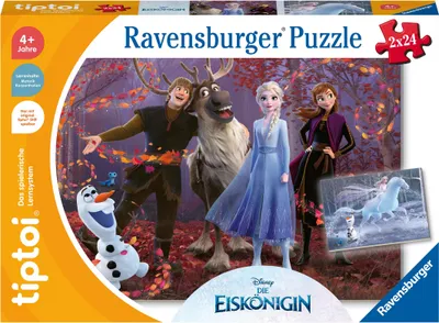 Produktbild von Ravensburger tiptoi Spiel 00134 Puzzle für kleine Entdecker: Disney Die Eiskönigin - 2x24 Teile Kinderpuzzle ab 4 Jahren