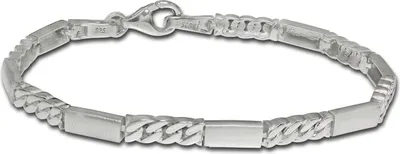 Produktbild von SilberDream Armband 19cm 925er Silber Panzer silber Damen Schmuck SDA4795M
