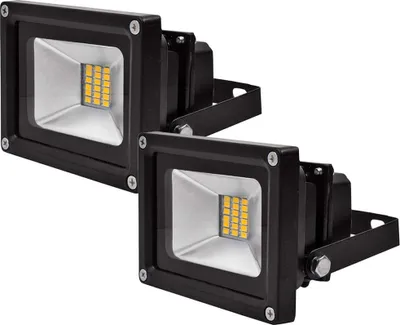 Immagine prodotto di Greenmigo, set da 2 faretti LED SMD da 20 W per esterni, impermeabili IP65, luce bianca calda, 85-265 V