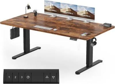 Productafbeelding van Verstelbaar Elektrisch Bureau 200x80 cm - Staand Bureau met Geheugenfunctie