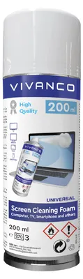 Image de VIVanco™Mousse 200 ml pour écrans de PC, TV et smartphones