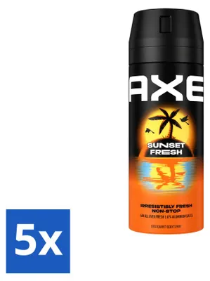Produktbild von 5 x Axe Deodorant Bodyspray Sunset Fresh - 150 ml - Vorteilspackung - 5 Stücke
