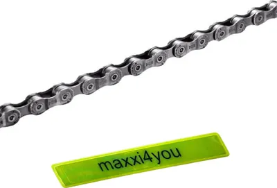 Produktbild von Shimano E-25 Kette CN-E6070-9 9-Fach 138 Glieder inkl. maxxi4you Reflexband