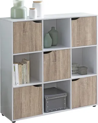 Produktbild von CHILLROI Sideboard 89 x 91 x 29 cm Würfelregal Bücherregal Schrank