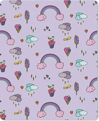 Produktbild von MuchoWow® Mauspad Mousepad Muster - Regenbogen - Krone - Mädchen - Kinder - Kinder 30x40 cm - Mousepads - Maus Mat - Pad - Mausunterlage - Mausmatten