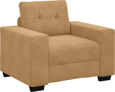 Obrázek produktu pro Rozkládací křeslo hnědé 100 x 78 x 80 cm sametové