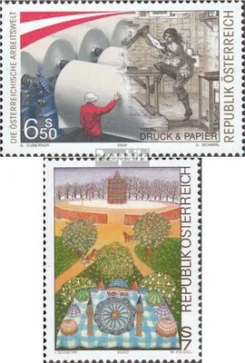 Produktbild von Briefmarken Österreich 2000 Mi 2330,2331 (kompl.Ausg.) postfrisch Arbeitswelt