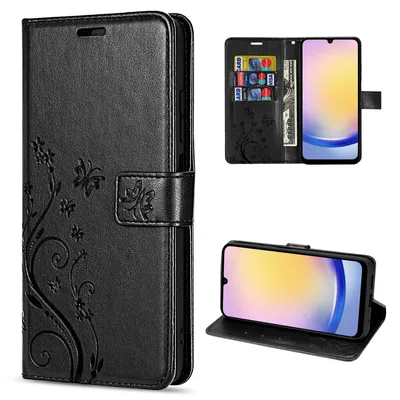 Produktbild von Hülle für Samsung Galaxy A25 Handyhülle Handy Tasche Klapphülle Wallet Case Etui Schwarz