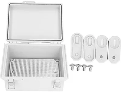 Zdjęcie produktu dla Wodoodporna skrzynka rozdzielcza – idealna do zastosowań wewnątrz i na zewnątrz – 220 x 170 x 110 mm