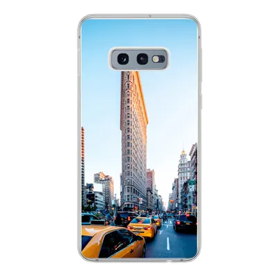 Produktbild von MuchoWow® Handyhülle Schutzhülle Hülle für Samsung Galaxy S10e Starker Verkehr rund um das Flatiron Building Silikon Softcase Handy Hülle - Handy