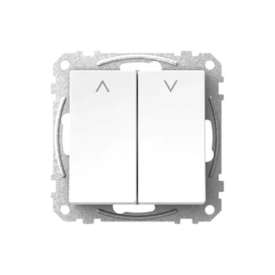 Produktbild von Elso Jalousietaster 16A Steckklemme mit Wippen Exxact weiss WDE002154