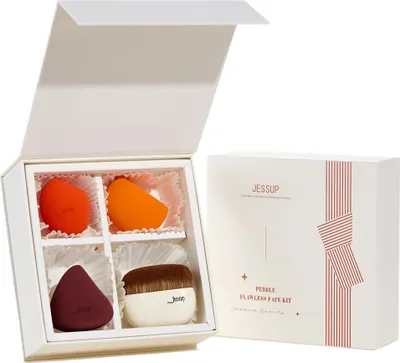 Zdjęcie produktu dla Jessup Pebble Flawless Face Kit Zestaw gąbeczek do makijażu T505, 4 sztuki