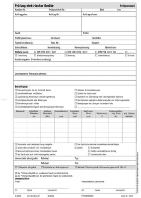 Produktbild von Beha-Amprobe Prüfprotokollblock FTC00001279D 3313435