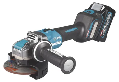 Produktbild von Makita Akku-Winkelschleifer 40V max. / 4,0 Ah, 2 Akkus + Ladegerät im MAKPAC GA041GM201