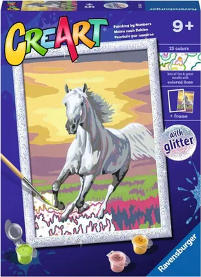 Produktbild von Ravensburger Creart Painting bei Number - Pferd bei Sonnenuntergang