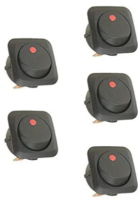 25mm 12V 25A 3Pin Kippschalter mit rotem Licht - geeignet für Auto, Lkw und Boot