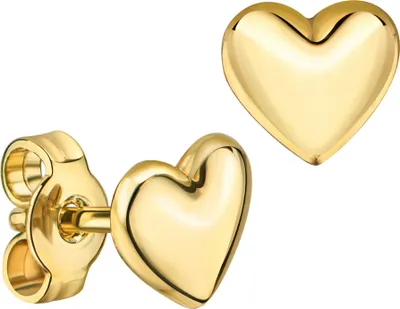 Produktbild von Ohrstecker mit Herz 333 Gelbgold Gold Ohrschmuck Ohrringe für Damen und Kinder