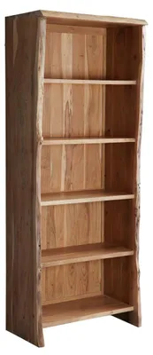 Immagine prodotto di MASSIVMOEBEL24 | scaffale in legno di Acacia 81x45x204 Acacia naturale laccato PURE ACACIA #106