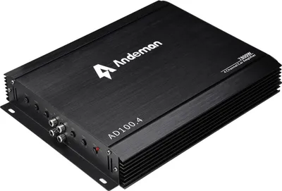 Image de Amplificateur de puissance pour voiture - Amplificateur 4 canaux - Puissance de crête de 7 800 W - 200 W RMS - Classe A/B - 12–13,8 V - noir
