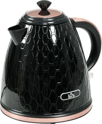 Produktbild von Schnellkocher 2200W mit Sichtfenster und Filter - Schwarz - Wasserkocher