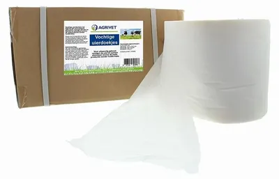 Productafbeelding van Agrivet Uierdoekjes vochtig 2x900 vel